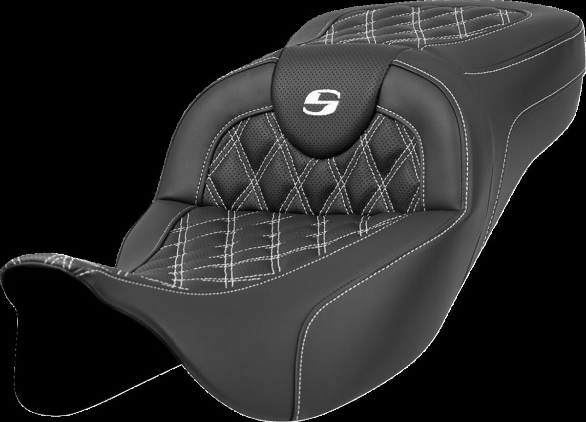 Roadsofa™ Seat - Lattice Stitch - White Stitch - Extended Reach