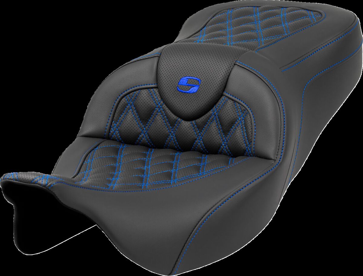 Roadsofa™ Seat - Lattice Stitch - Blue Stitch