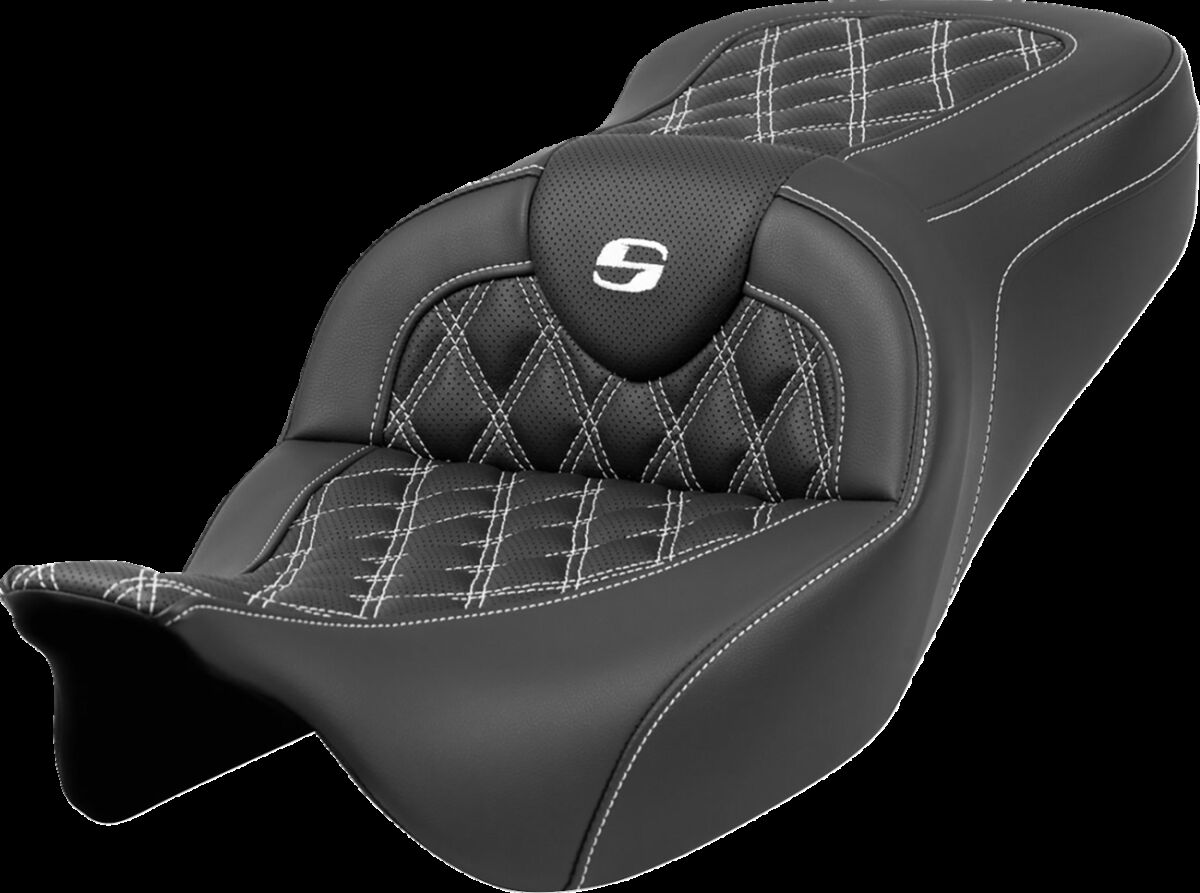 Roadsofa™ Seat - Lattice Stitch - White Stitch