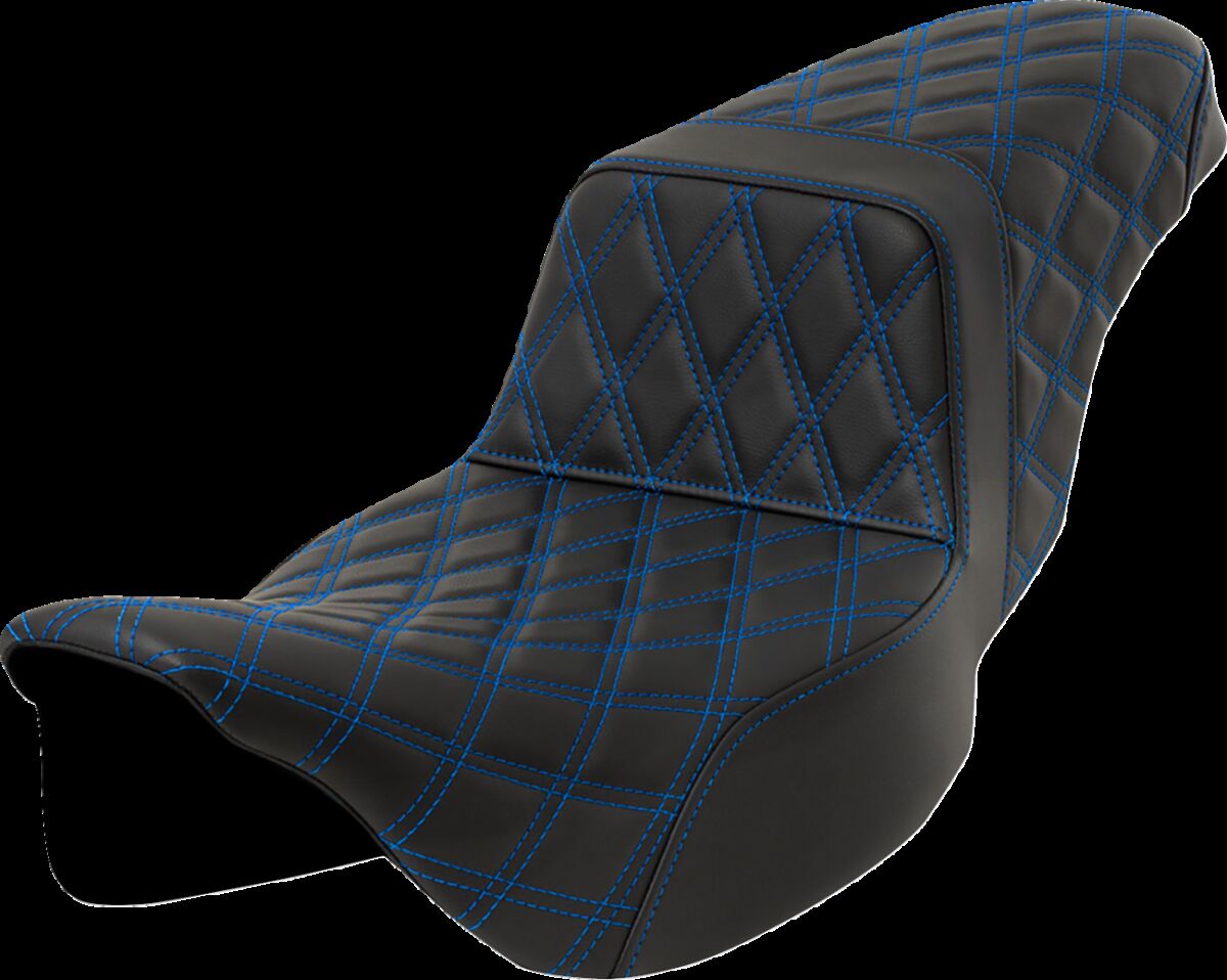Step-Up Seat - Lattice Stitch - Blue Stitch - Extended Reach