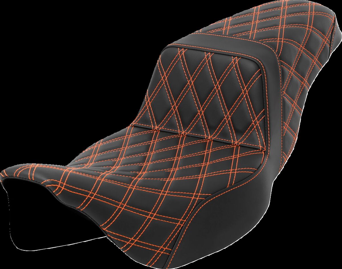 Step-Up Seat - Lattice Stitch - Orange Stitch - Extended Reach