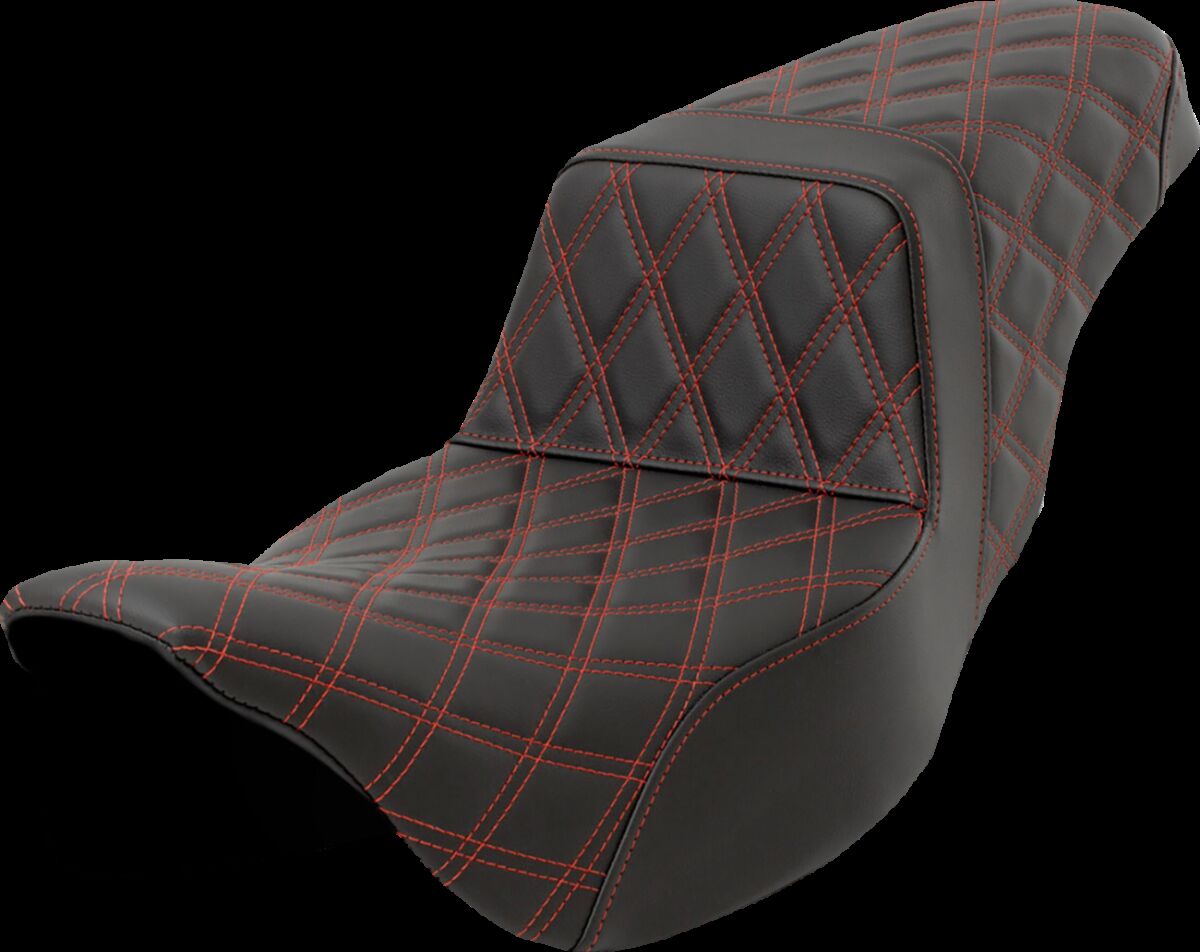 Step-Up Seat - Lattice Stitch - Red Stitch - Extended Reach