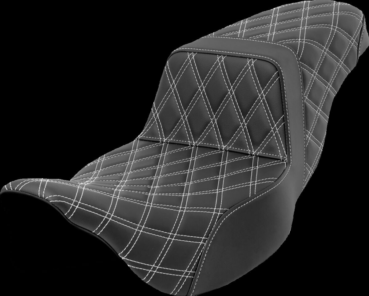 Step-Up Seat - Lattice Stitch - White Stitch - Extended Reach