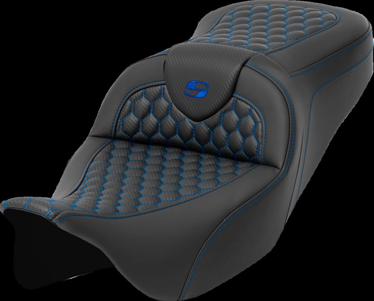 RoadSofa™ Seat - Honeycomb - Blue Stitch - without Backrest