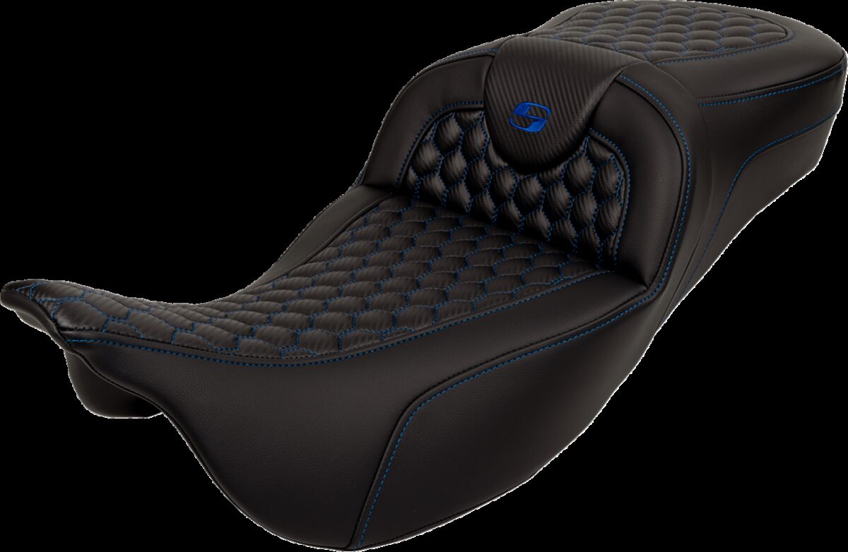 RoadSofa™ Seat - Honeycomb - Blue Stitch - without Backrest