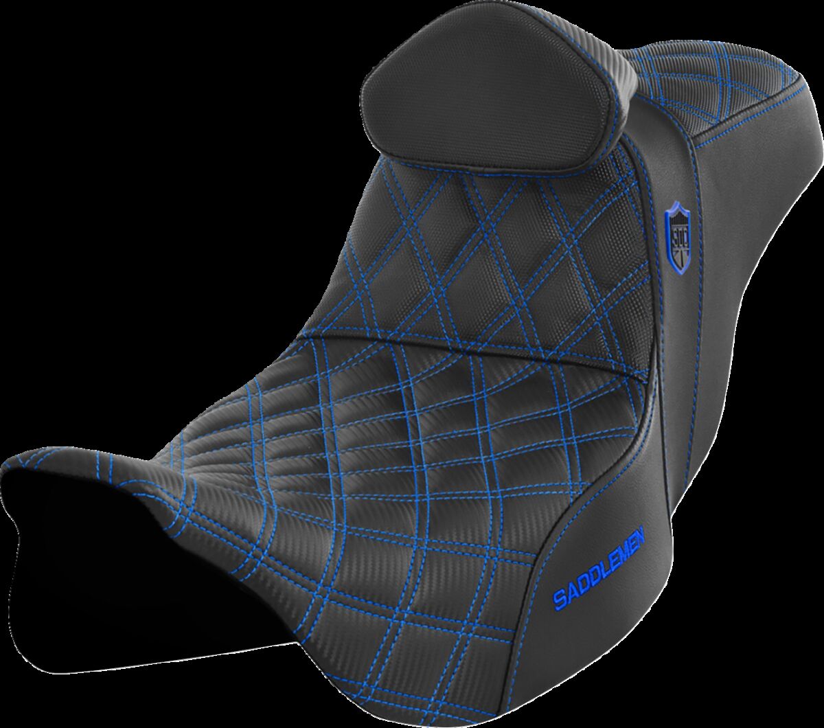 Pro Series SDC Performance Seat - with Backrest - Blue Stitch