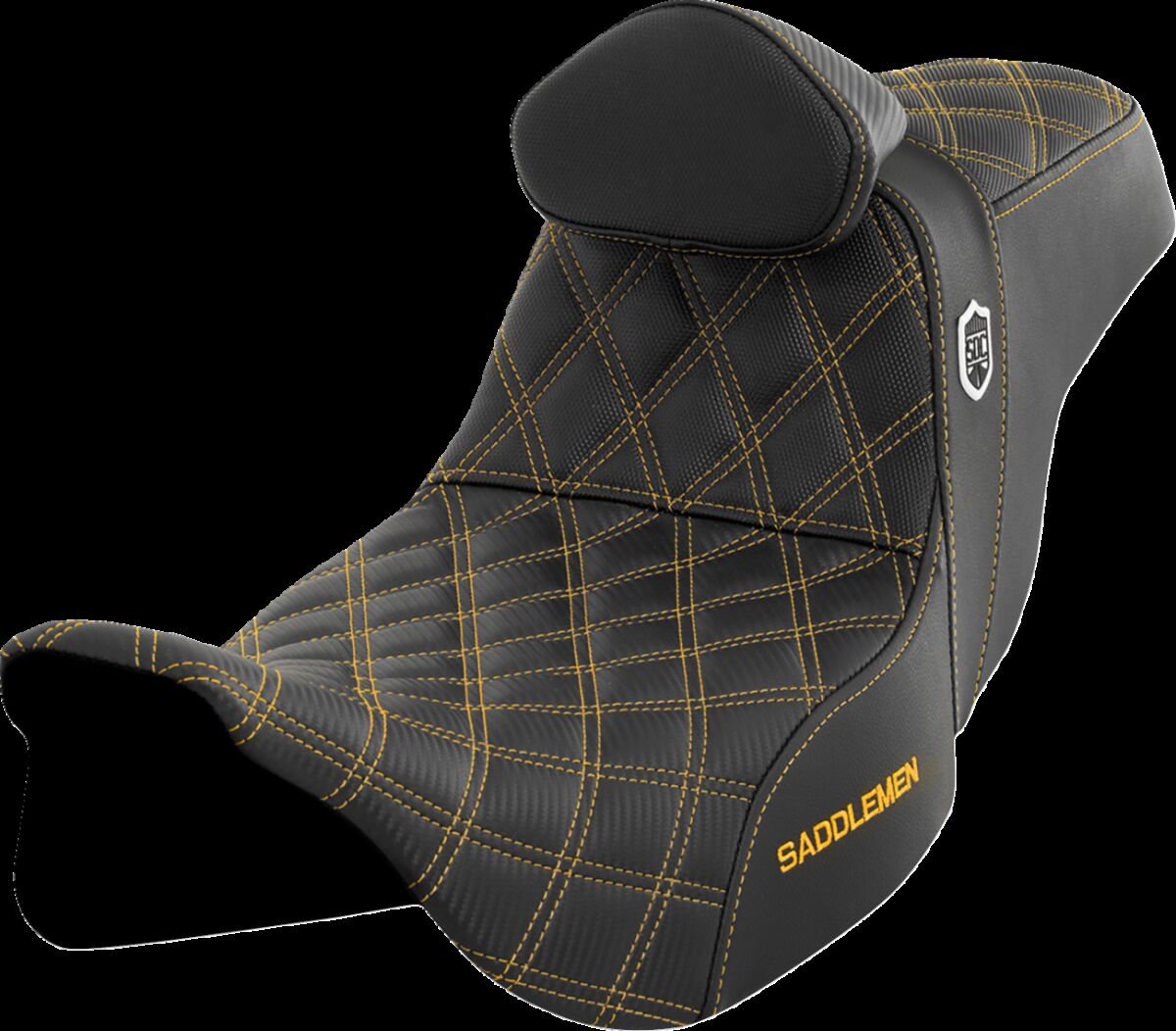 Pro Series SDC Performance Seat - with Backrest - Gold Stitch