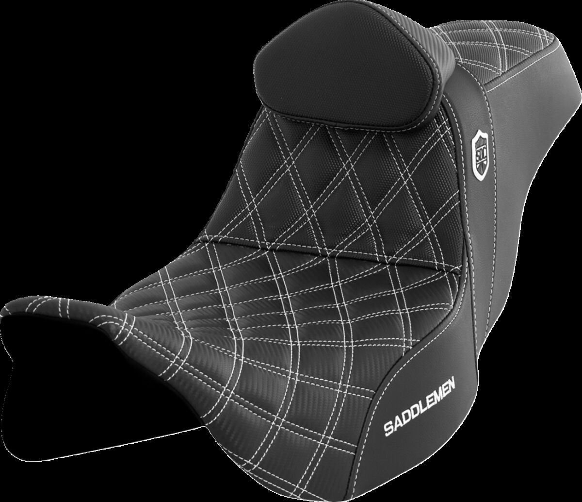 Pro Series SDC Performance Seat - with Backrest - White Stitch