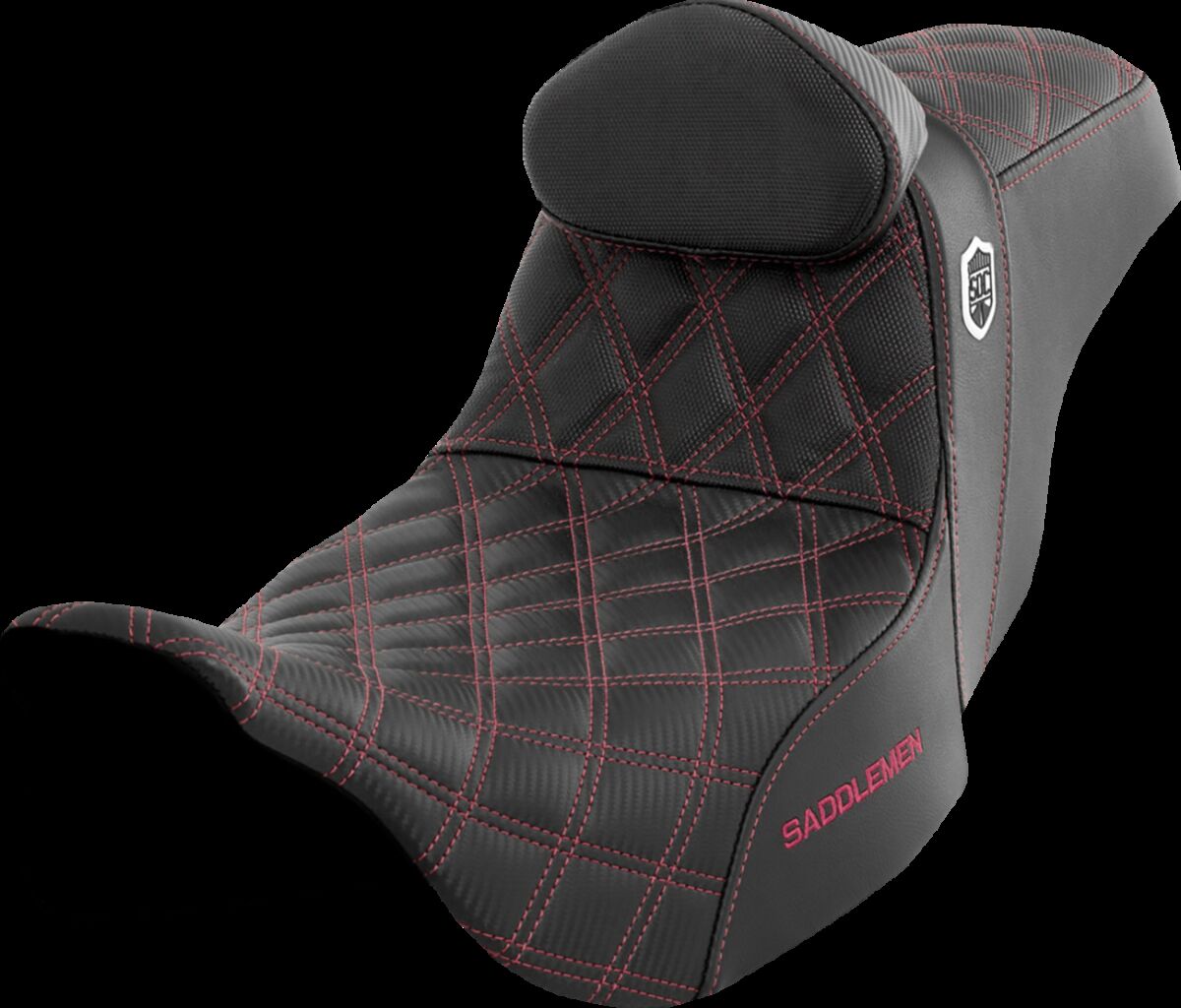 Pro Series SDC Performance Seat - with Backrest - Wine Berry Stitch