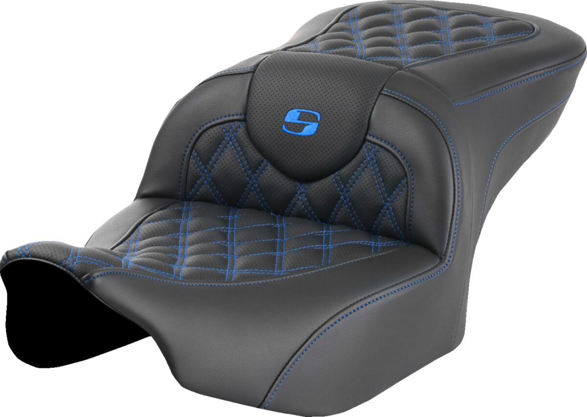 Roadsofa™ Seat - without Backrest - Blue Lattice Stitch