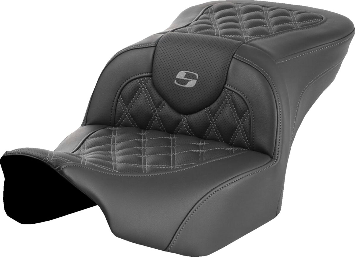 Roadsofa™ Seat - without Backrest - Gray Lattice Stitch