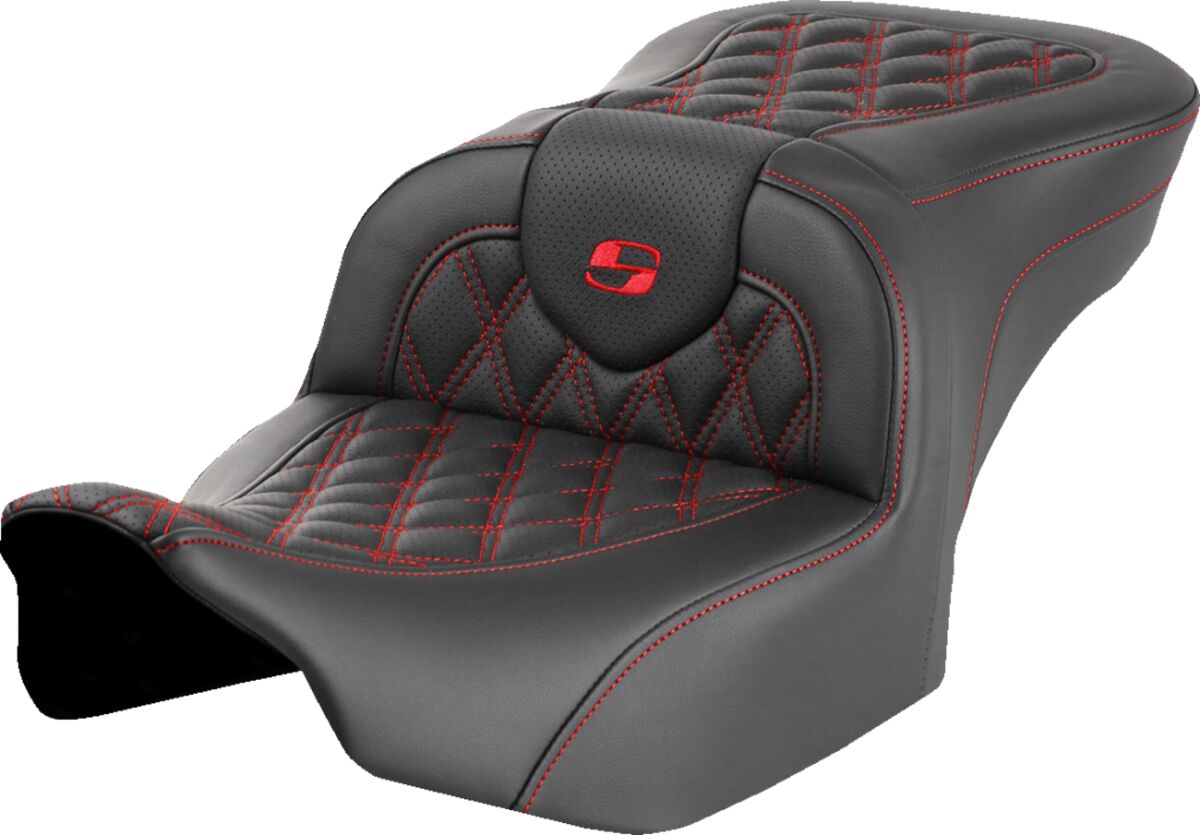 Roadsofa™ Seat - without Backrest - Red Lattice Stitch