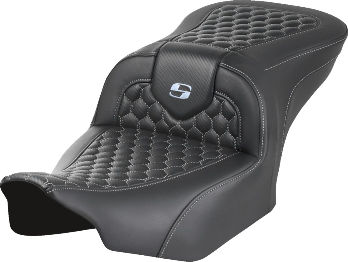 RoadSofa™ Seat - without Backrest - Honeycomb - Silver Stitch