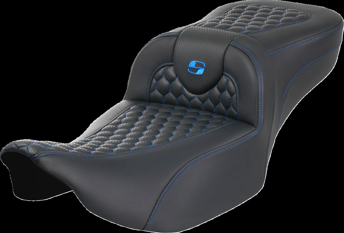RoadSofa™ Seat - without Backrest - Blue Stitch - Extended