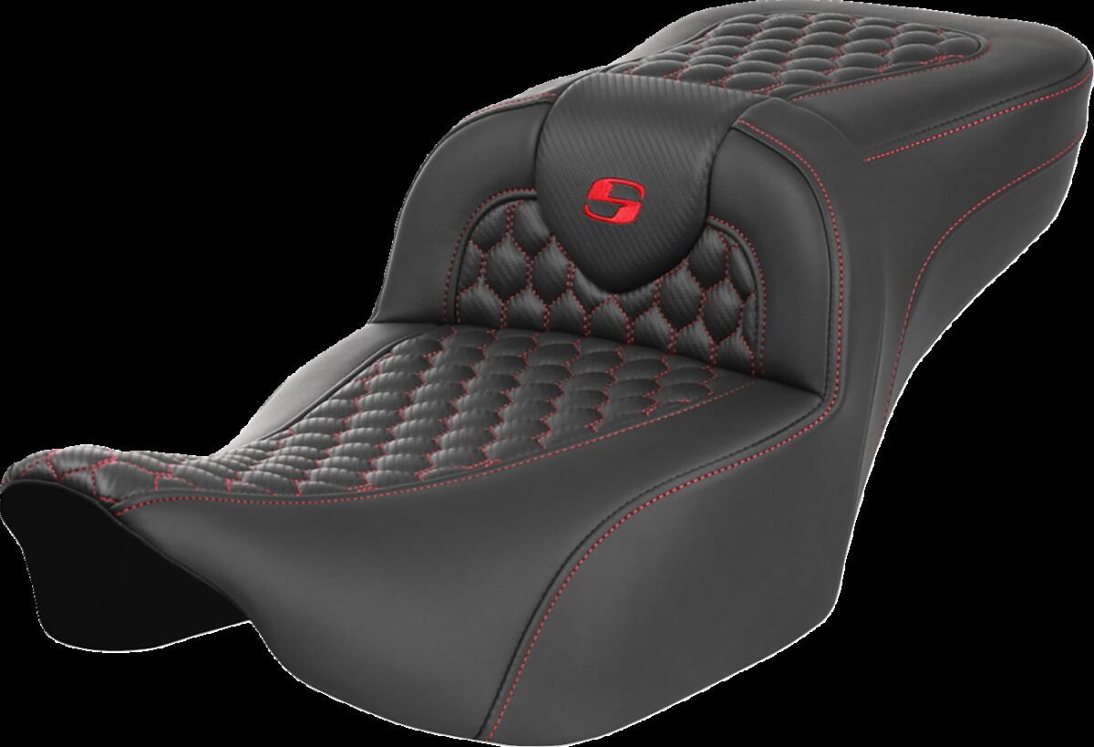 RoadSofa™ Seat - without Backrest - Red Stitch - Extended