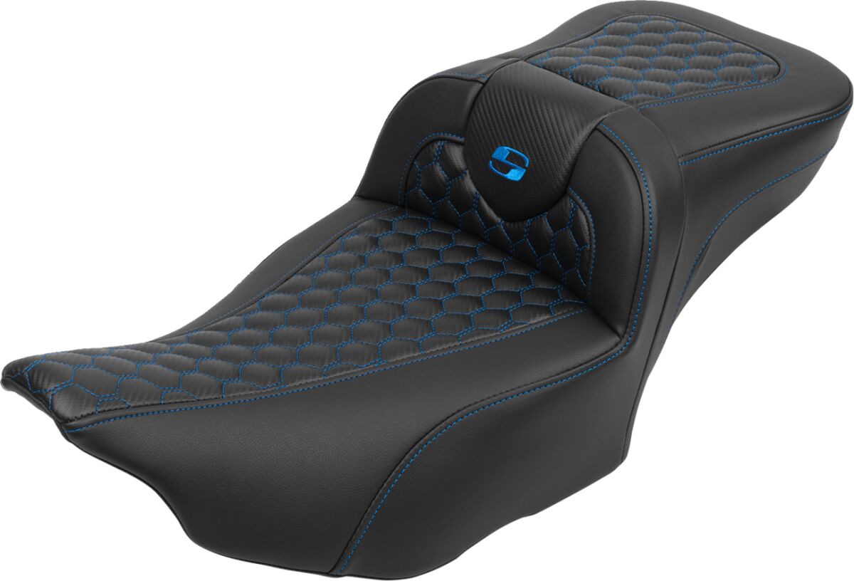 RoadSofa™ Seat - with Backrest - Blue Stitch - Extended