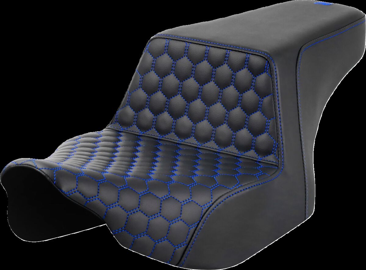Step-Up Seat - Front Honeycomb - Blue Stitching
