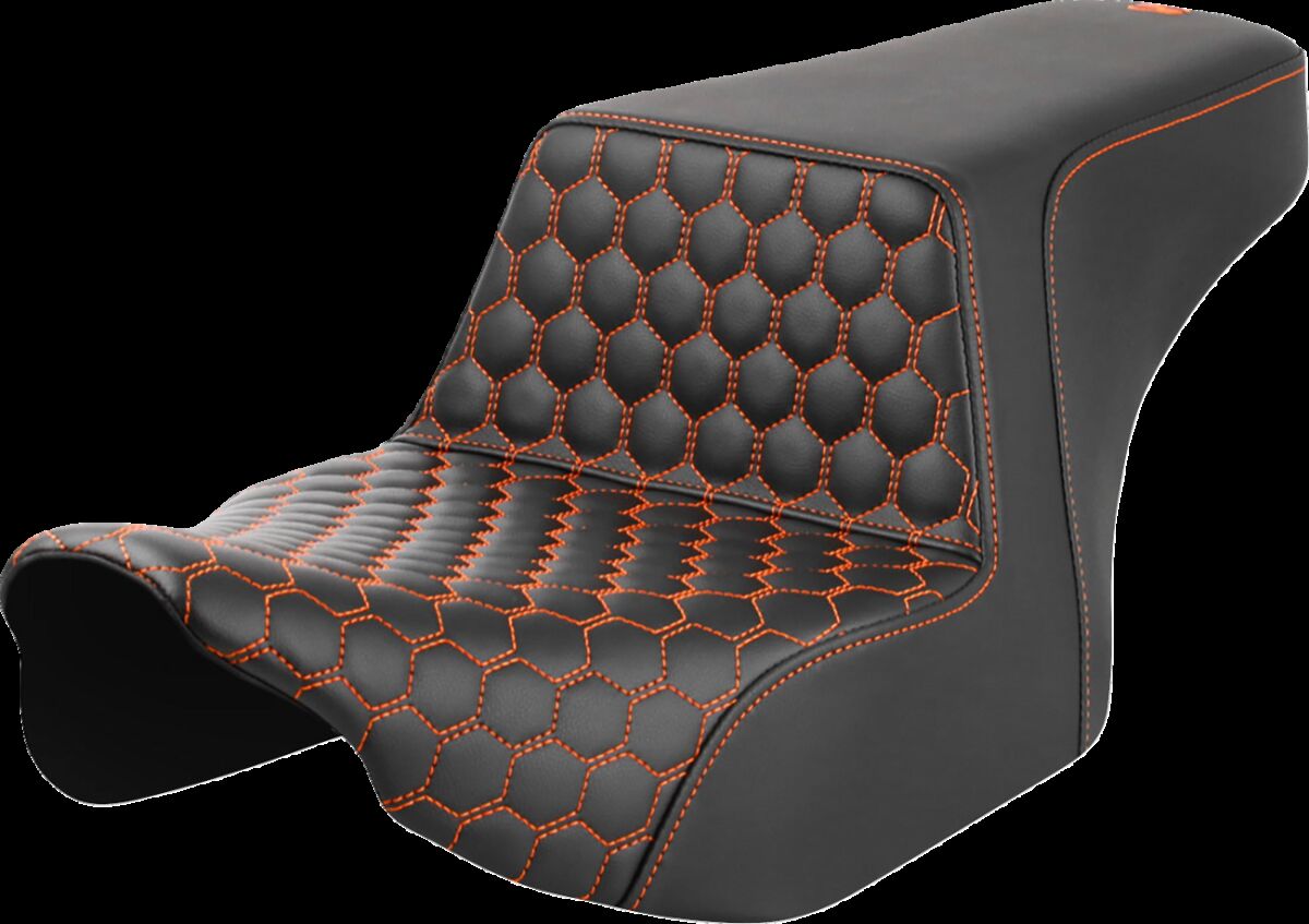 Step-Up Seat - Front Honeycomb - Orange Stitching