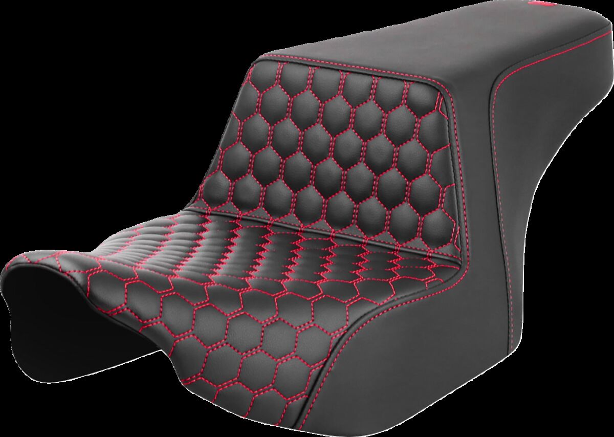 Step-Up Seat - Front Honeycomb - Red Stitching