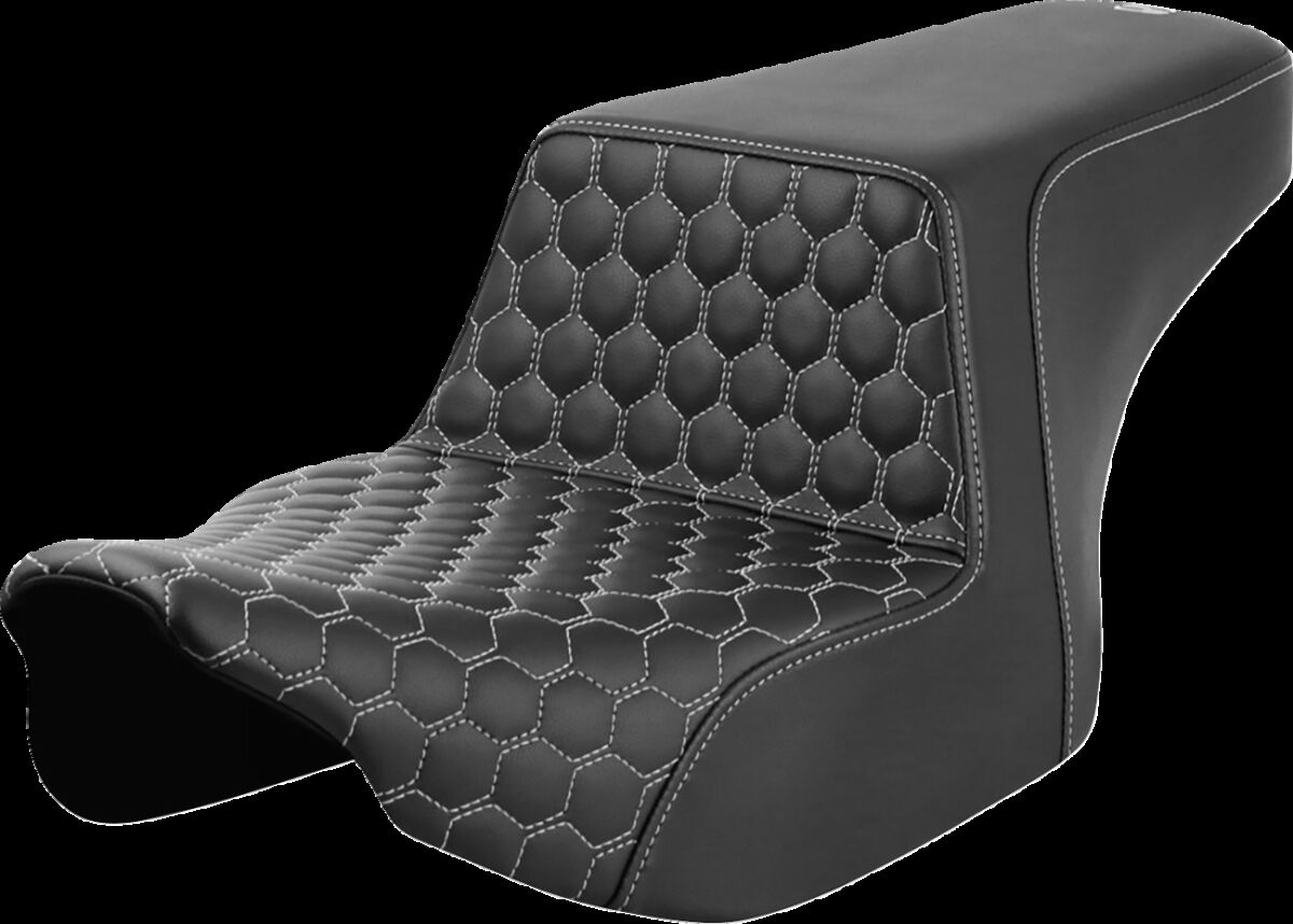 Step-Up Seat - Front Honeycomb - Silver Stitching