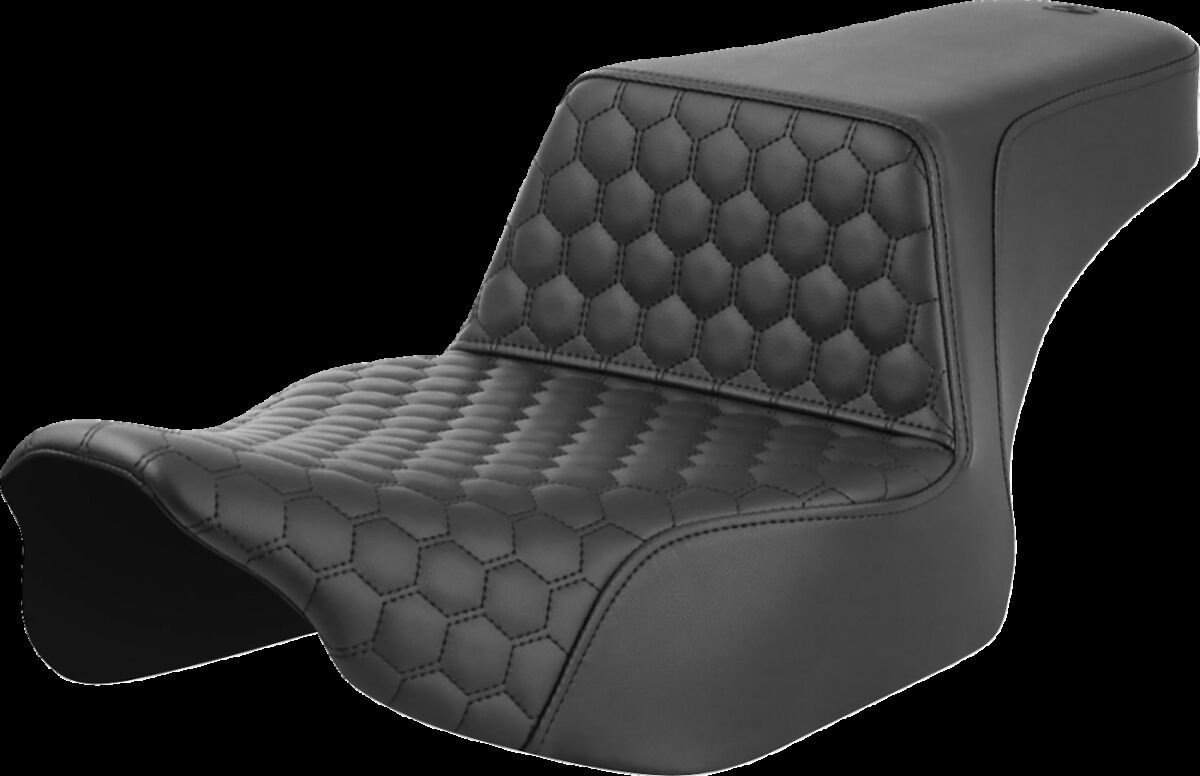 Step-Up Seat - Extendeded Reach - Front Honeycomb - Black Stitch