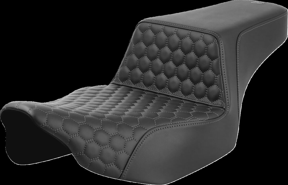 Step-Up Seat - Extendeded Reach - Front Honeycomb - Gray Stitch