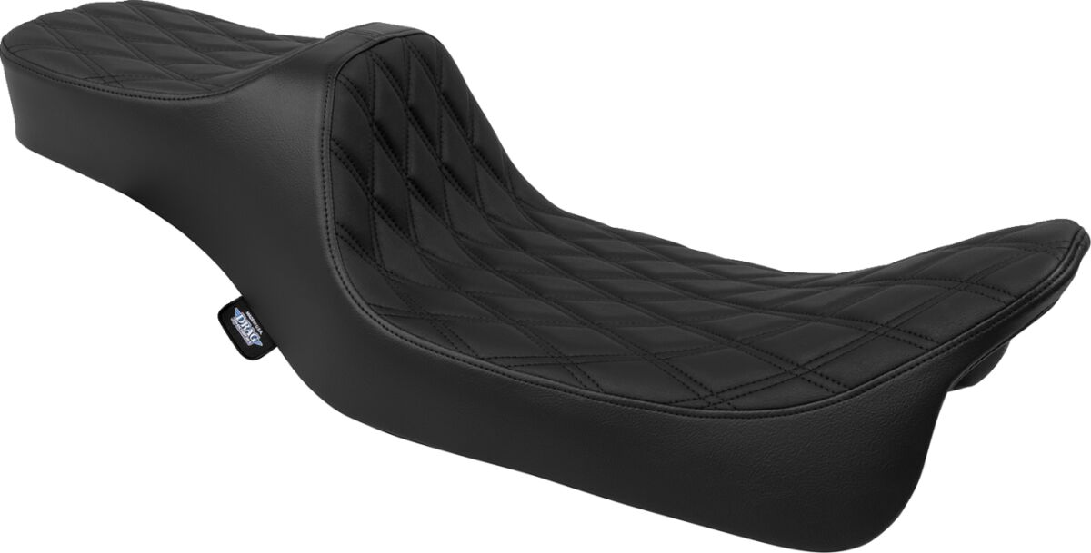 Seat Predator 3 2-Up Ext. Double Dia Black Vinyl Touring