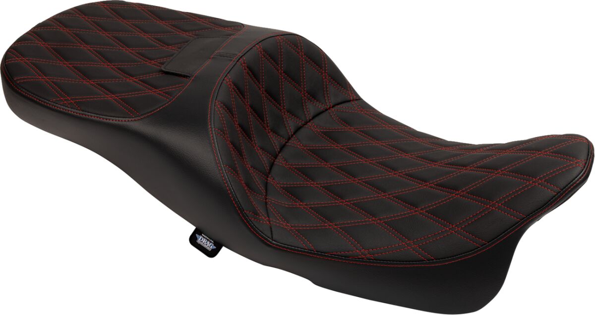 Seat Freedom Extended Reach DD Stitch Red Vinyl Touring