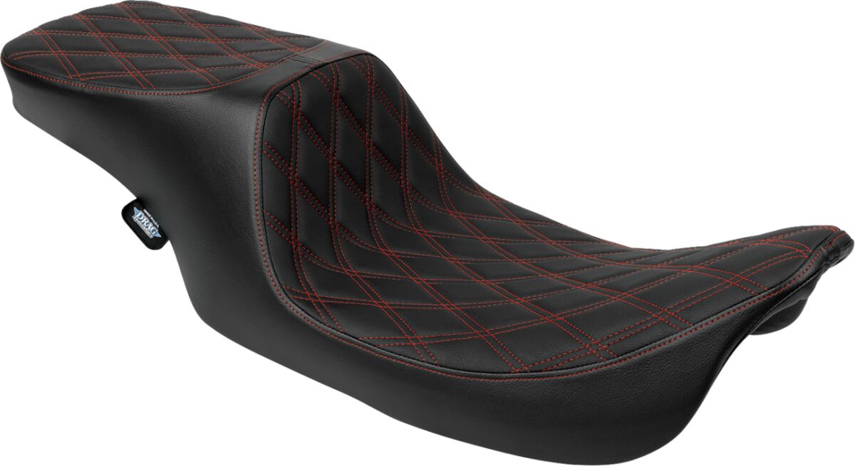 Predator 2-Up Seat - Double Diamond - Red Stitching - FL