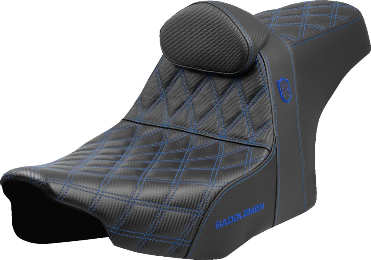 SEAT SDC PERFORMANCE GRIP W/ B/R BLUE STITCH