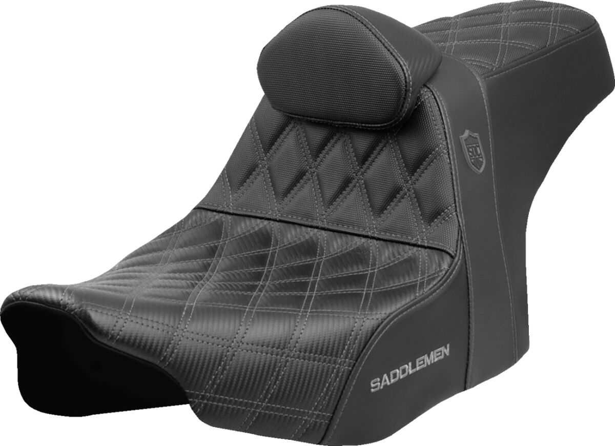 SEAT SDC PERFORMANCE GRIP W/ B/R GREY STITCH