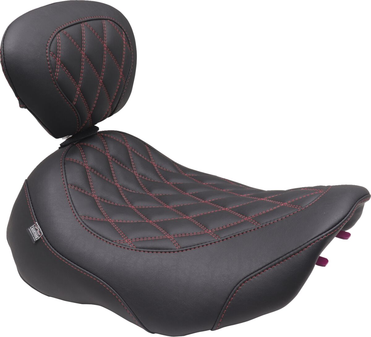 Wide Tripper™ Seat - Solo - Dark Brown/Dark Cherry Stitching