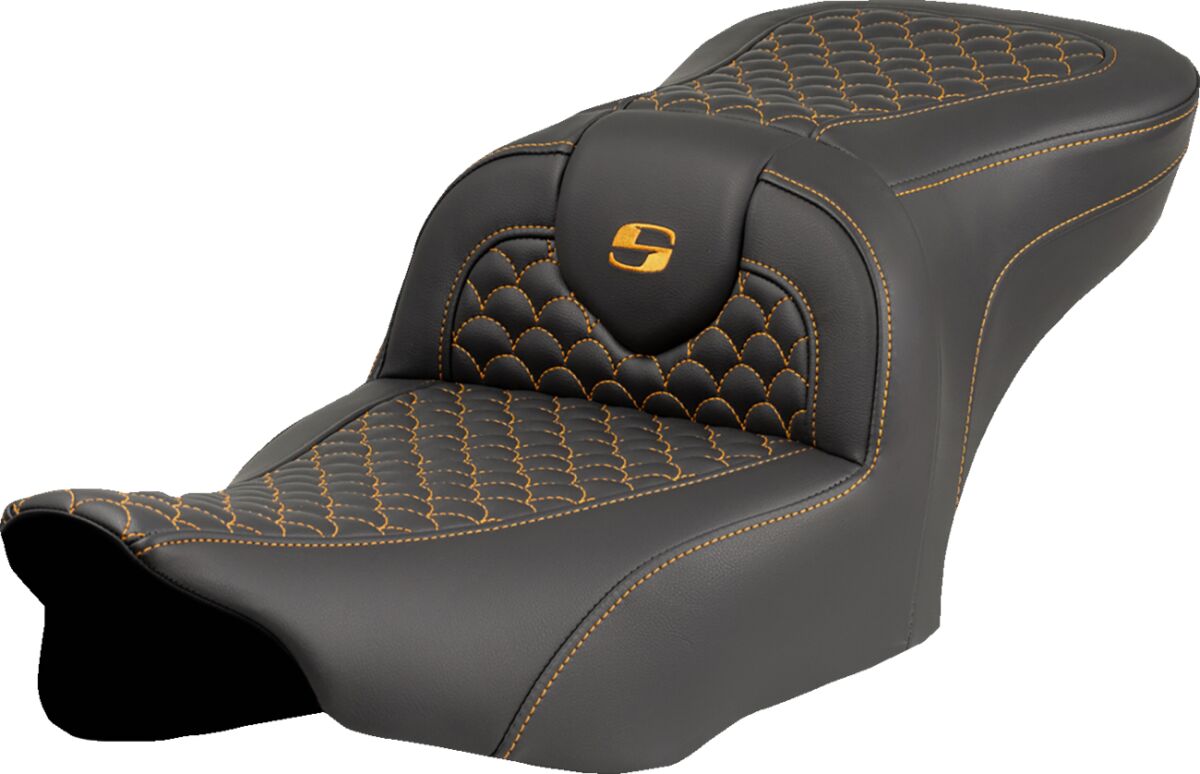 Roadsofa™ Seat - Dragon Scale Stitch - Gold Stitch - w/o Backrest