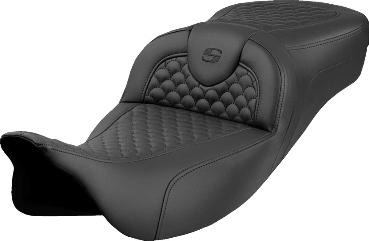 Roadsofa™ Extended Reach Seat - Dragon Scale Stitch - Black Stitch - w/o Backrest