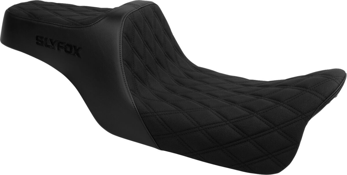 Highnoon Seat - Double Diamond - Black Logo - Touring