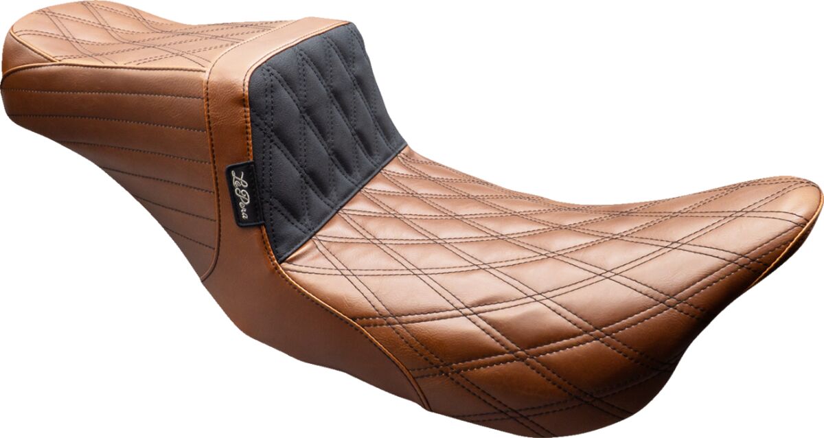 SEAT TAILWHIP DOUBLE DIAM BROWN/BLK 2008-TOURING
