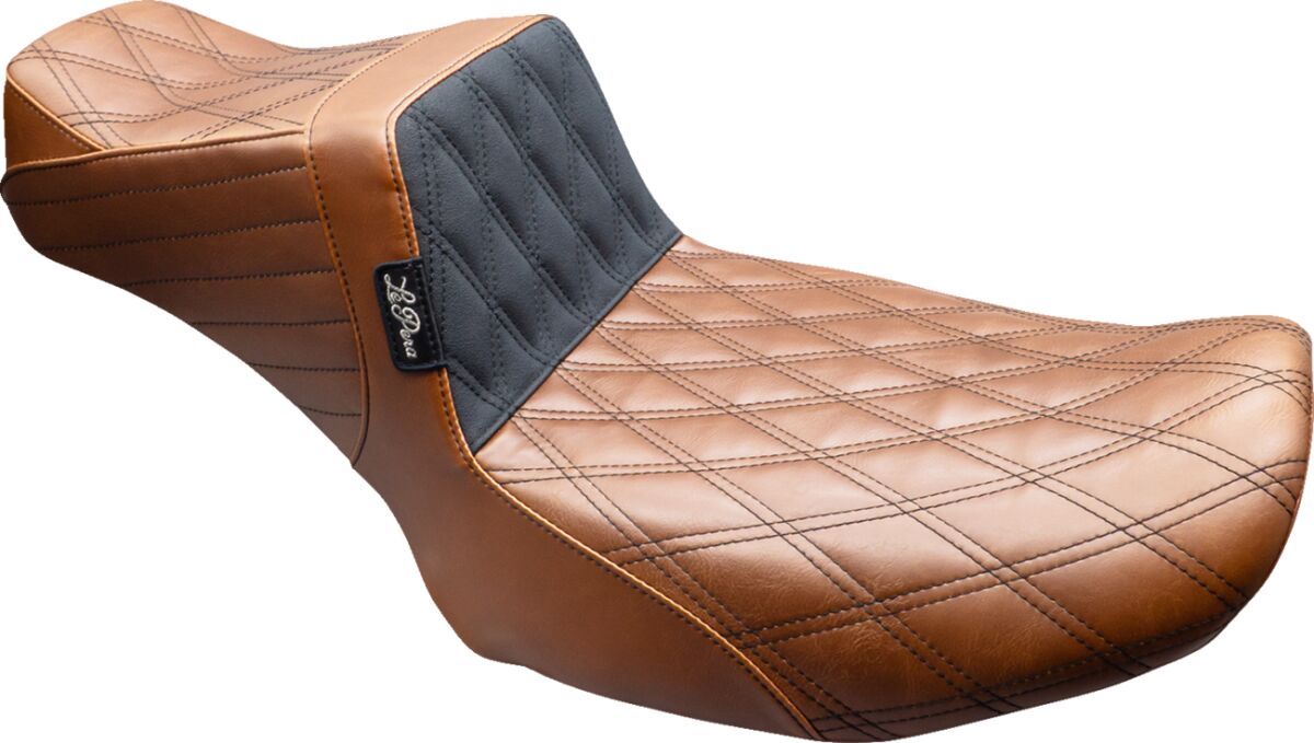 Tailwhip Daddy Long Legs Seat - Brown/Black Double Diamond Stitch