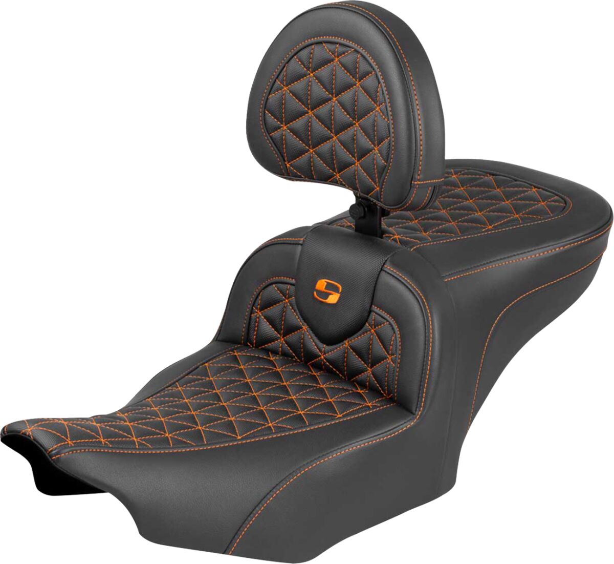 Roadsofa™ Seat - with Backrest - Orange Stitch