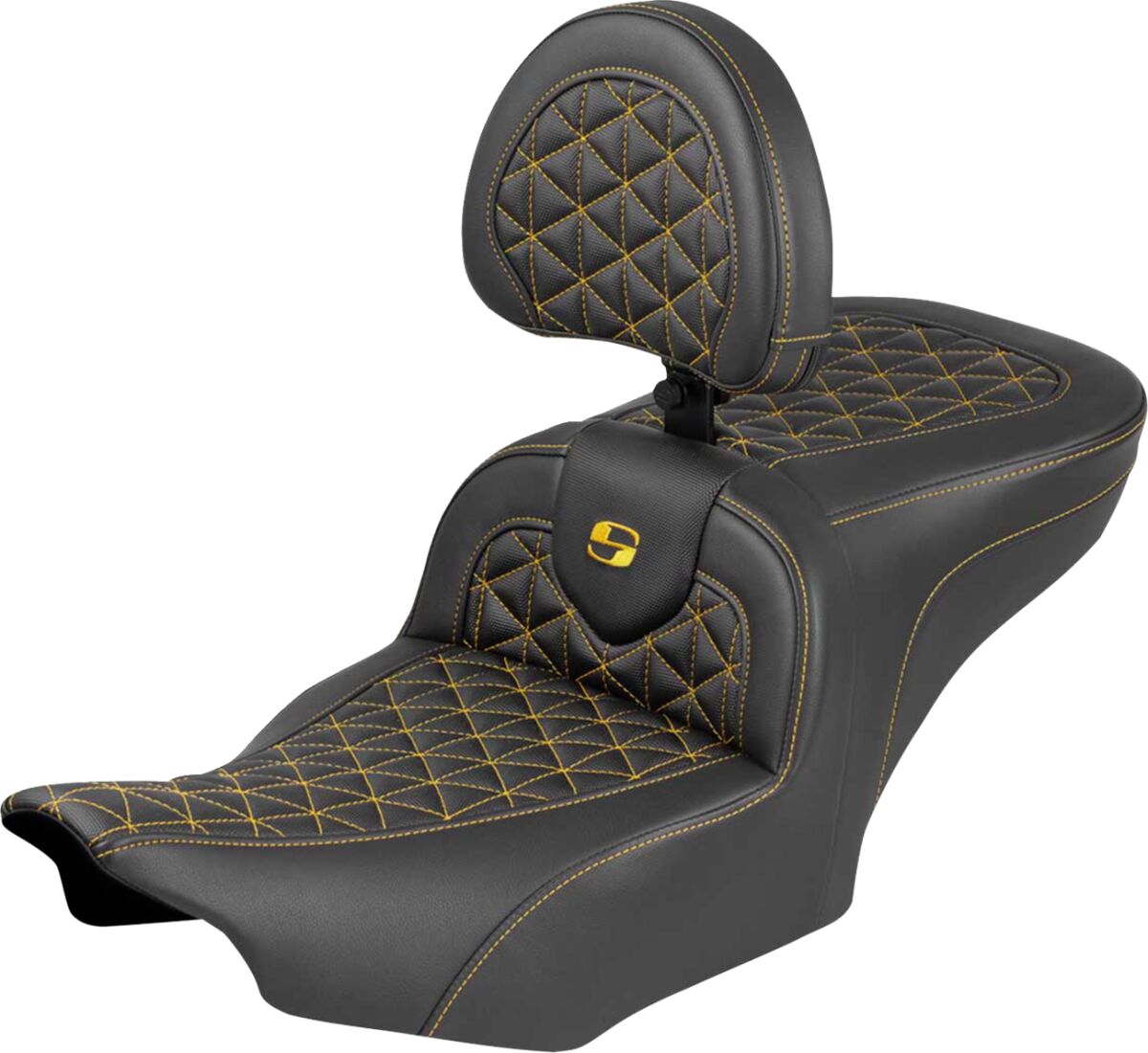 Roadsofa™ Seat - with Backrest - Gold Stitch