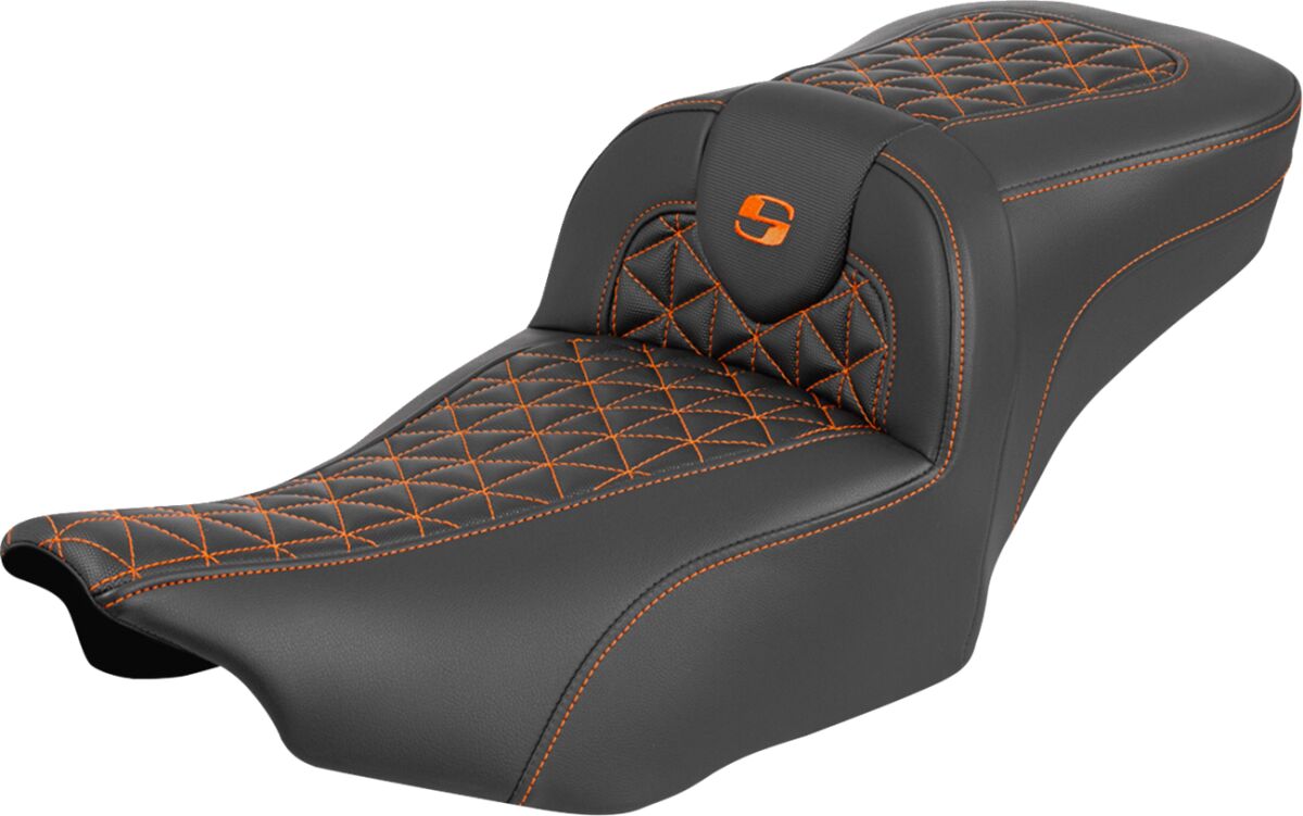 Roadsofa™ Extended Reach Seat - without Backrest - Orange Stitch
