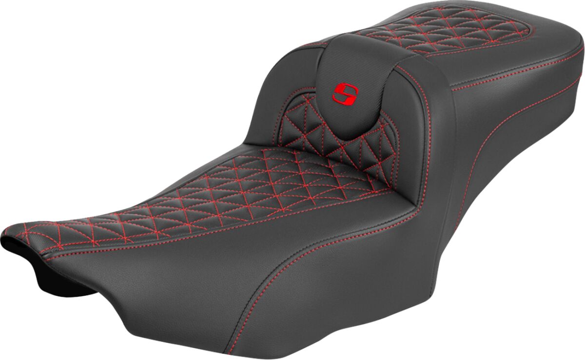 Roadsofa™ Extended Reach Seat - without Backrest - Red Stitch