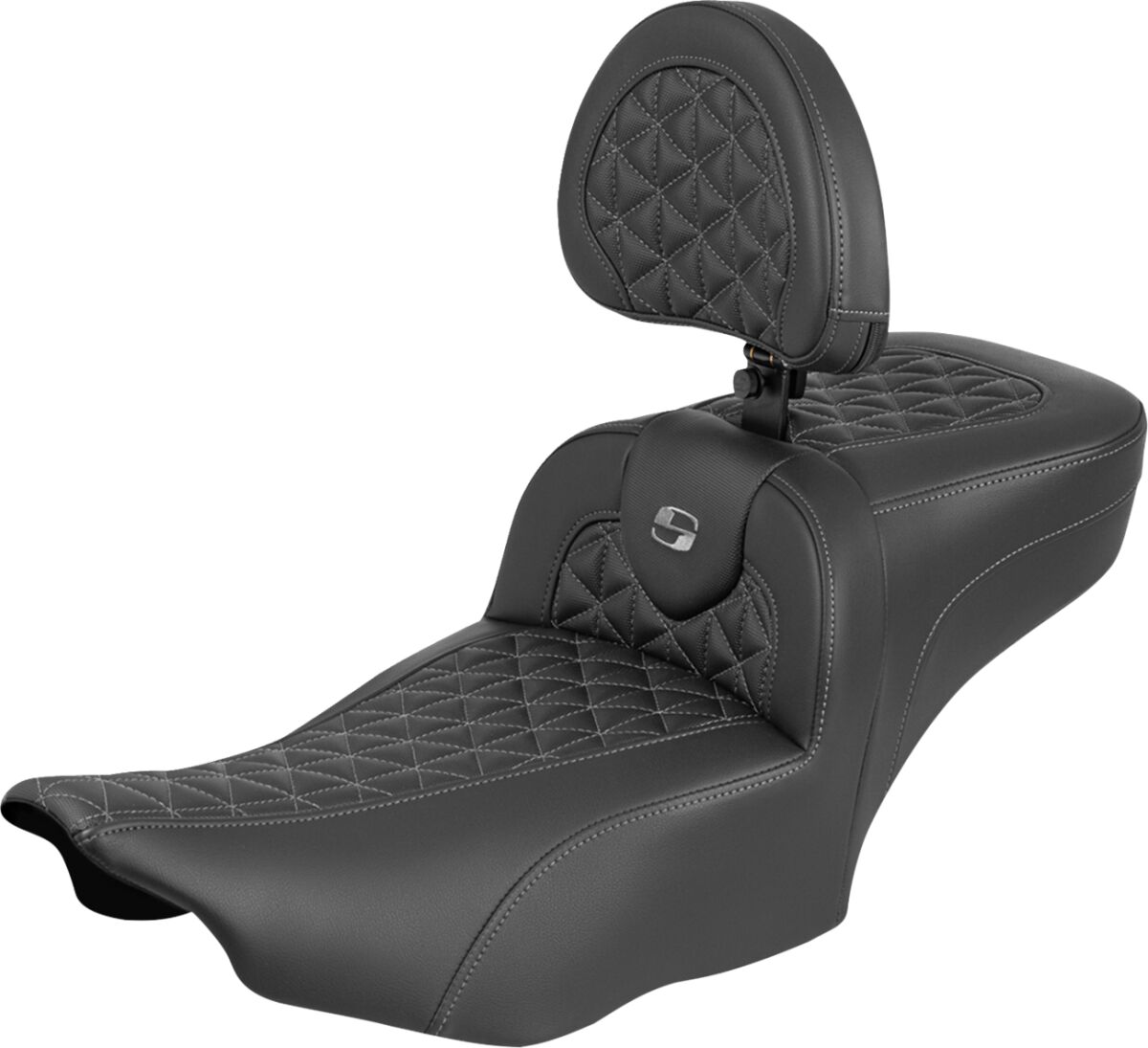 Roadsofa™ Extended Reach Seat - with Backrest - Gray Stitch