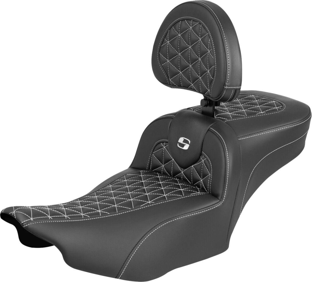 Roadsofa™ Extended Reach Seat - with Backrest - White Stitch