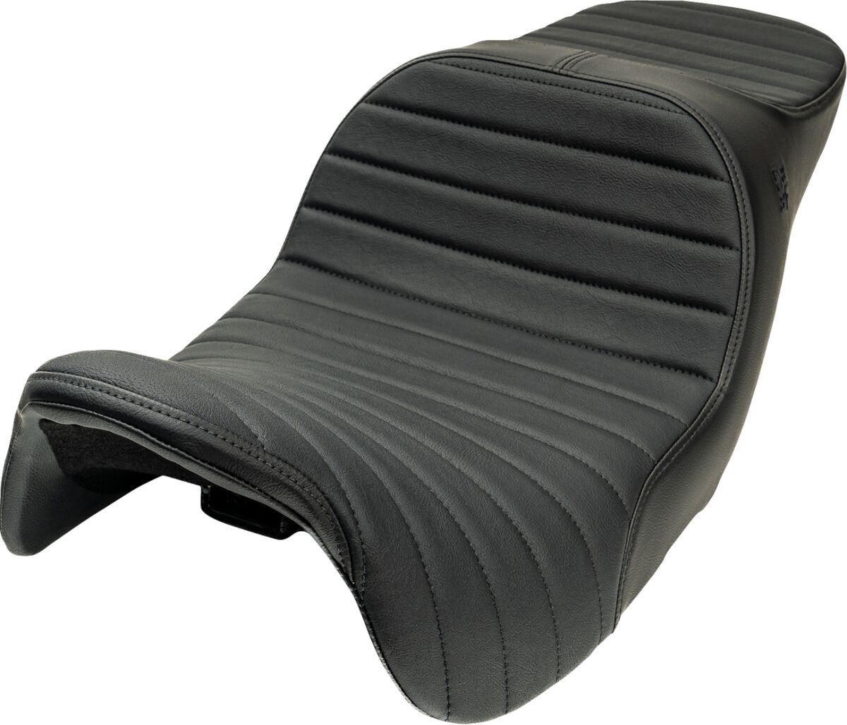 SEAT CHARIOT BLK CLSC STITCH VINYL BLK LOGO