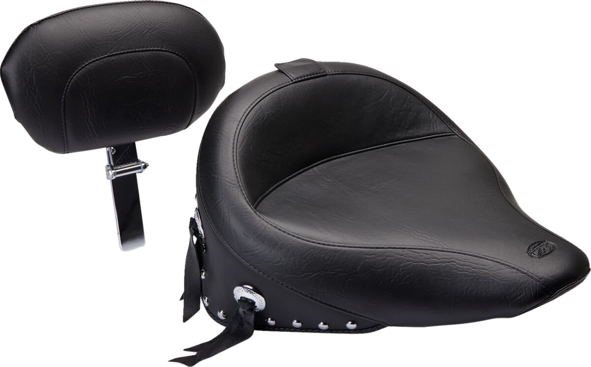 SEAT WIDE TOURING SOLO STUDDED WITH CONCHOS AND BACKREST