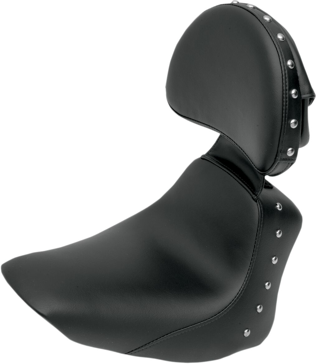 SOLO SEAT HEELS DOWN FRONT SADDLEGEL™ STUDDED BLACK|NATURAL