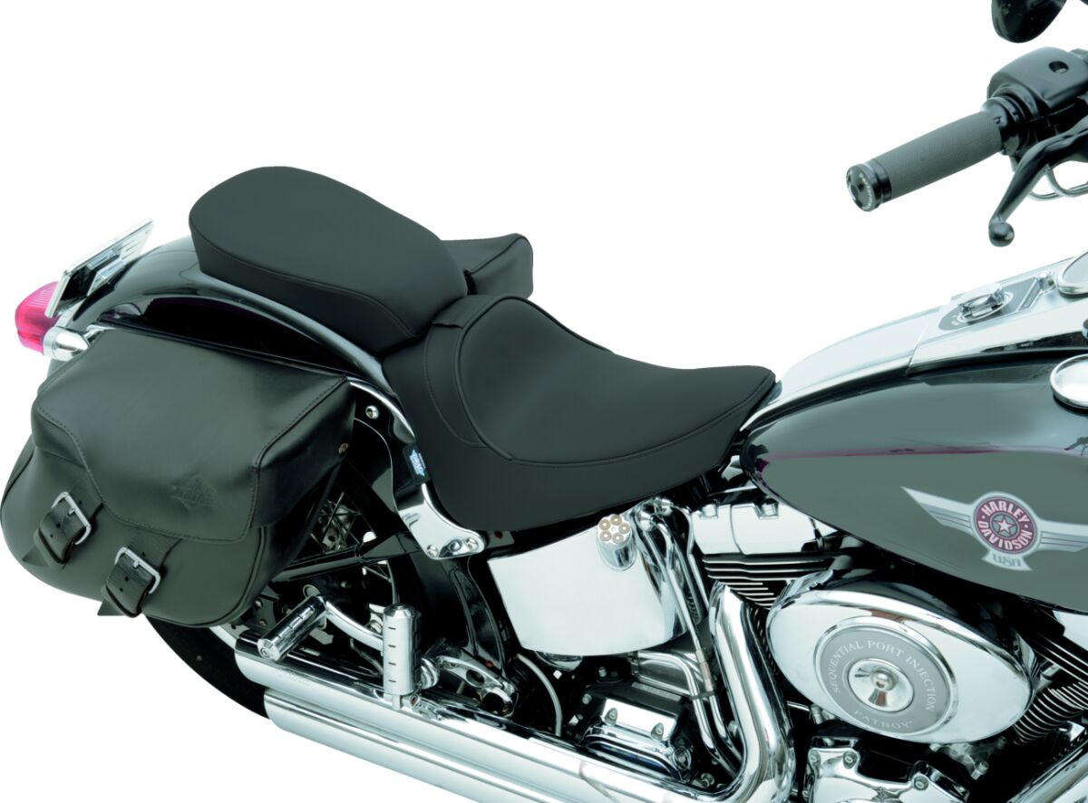 PILLION PAD SOLO REAR WIDE VINYL BLACK