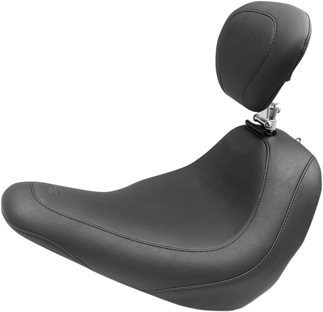 SEAT WIDE TRIPPER W/BACKREST SOLO BLACK
