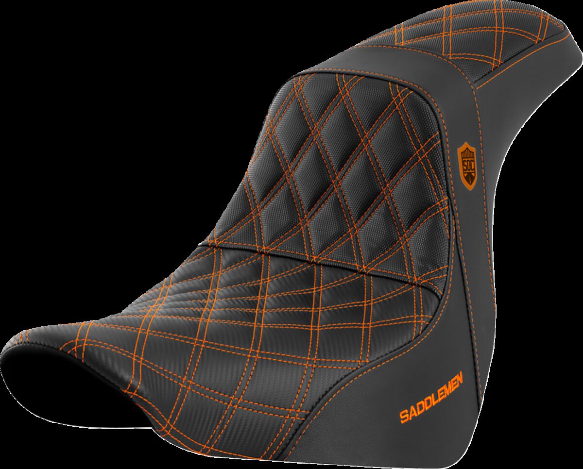 SEAT SDC PERF GRIPPER ORANGE STITCH