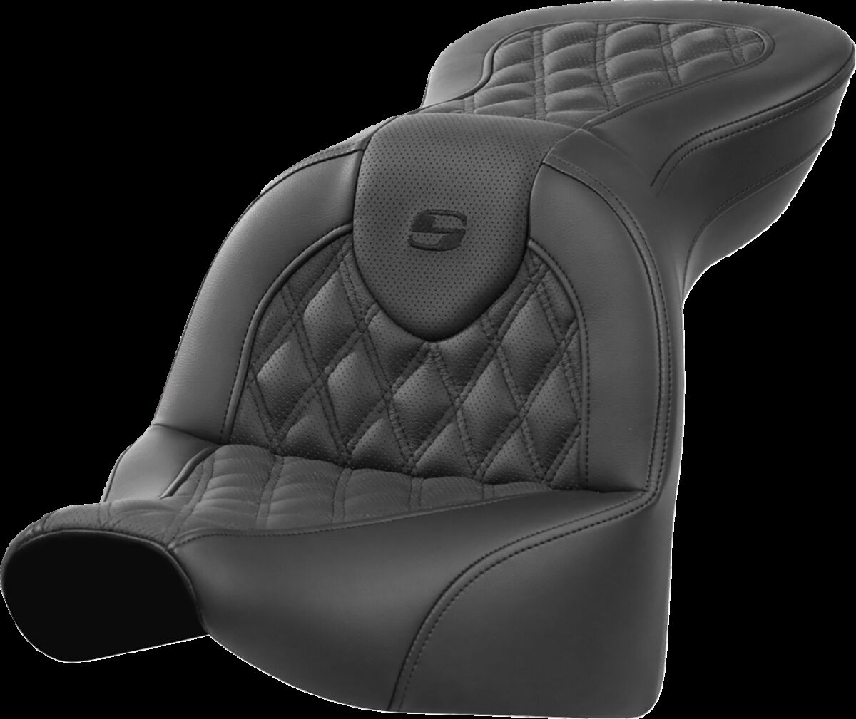 Roadsofa™ Seat - without Backrest - Lattice Stitch - Black